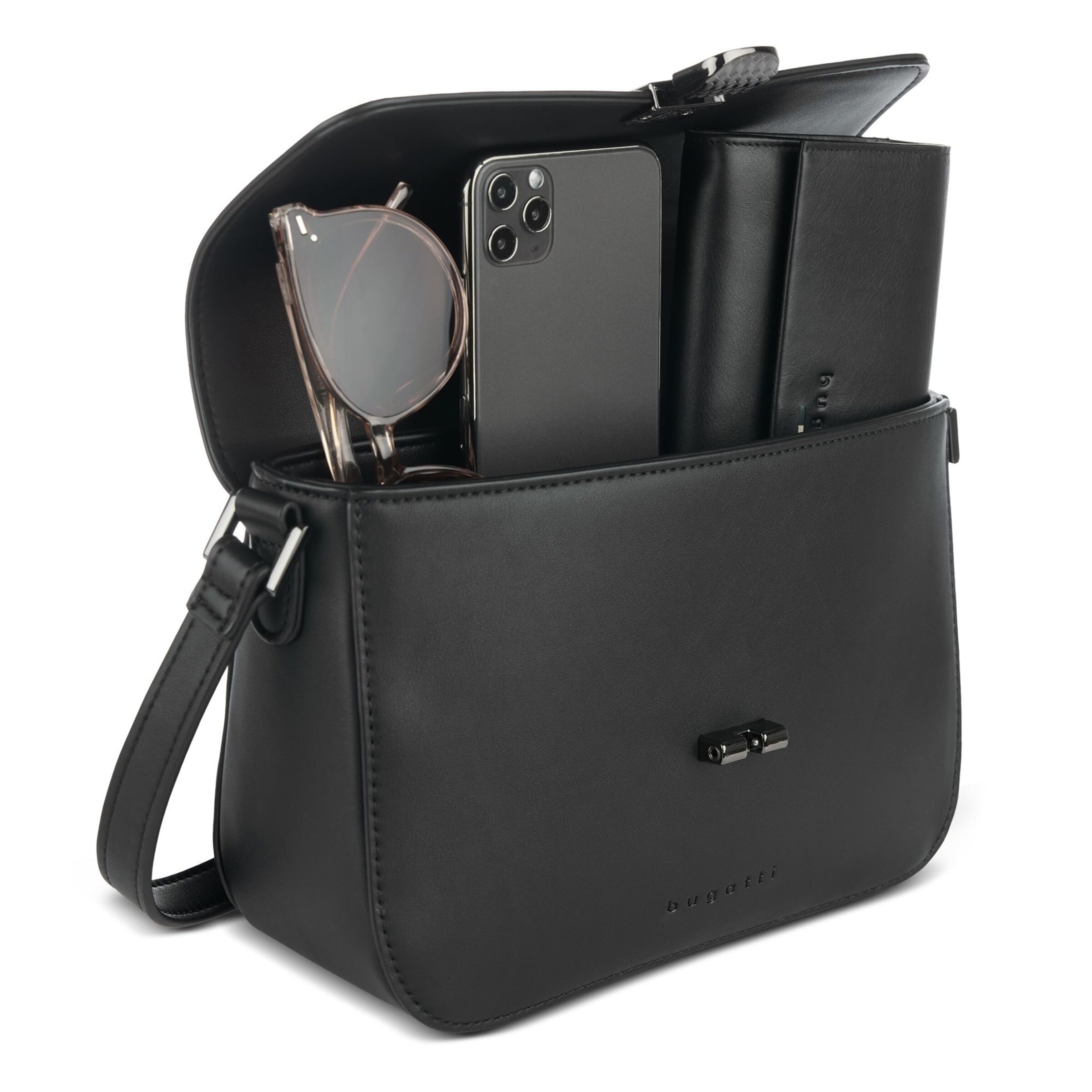 bugatti Crossbody bag 'Nela' in Black