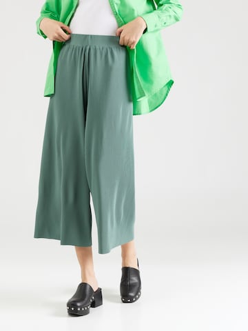 Wide Leg Pantalon s.Oliver en vert : devant