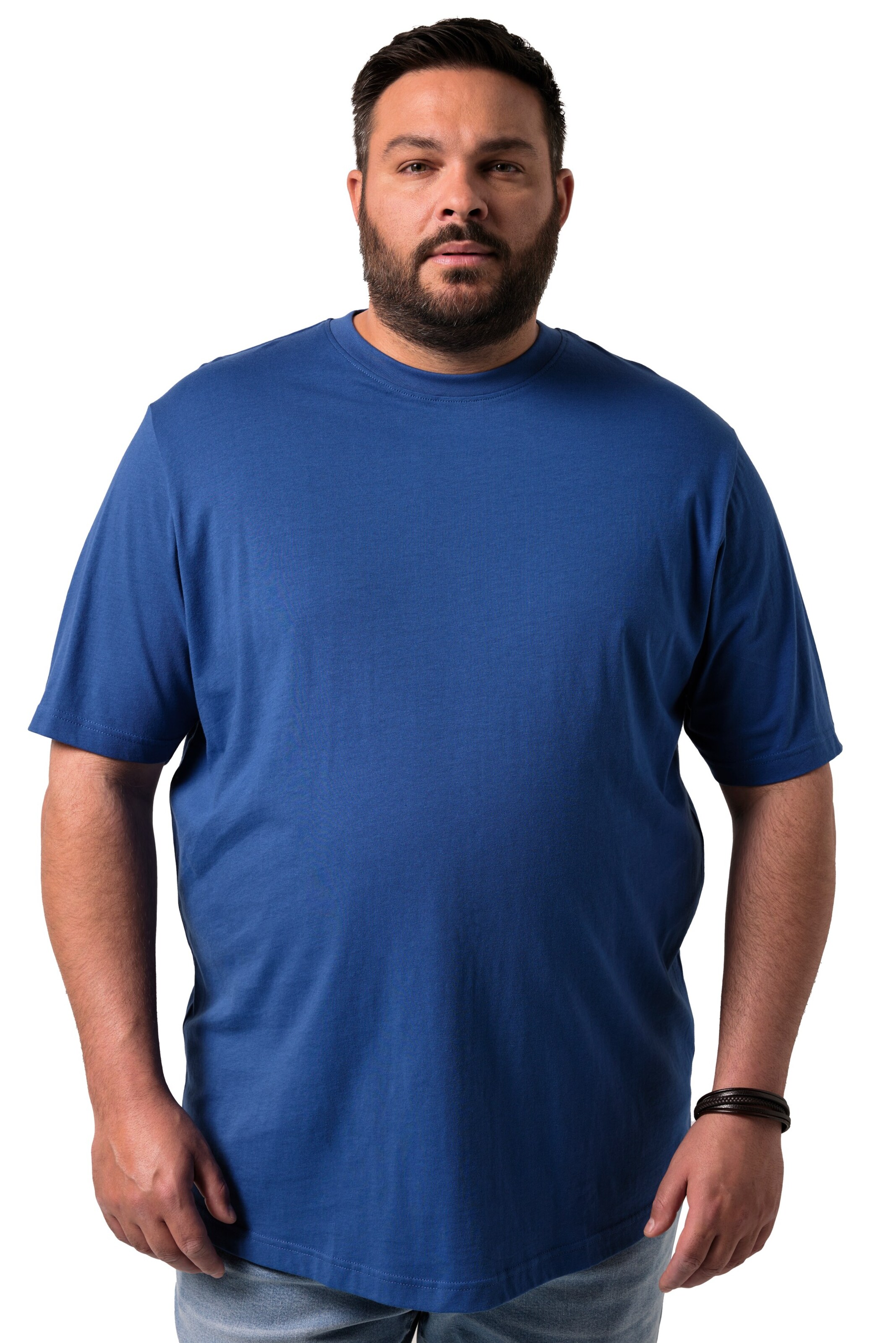 Men Plus T-Shirt in Blau: Vorderseite