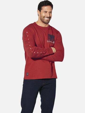 Jan Vanderstorm Shirt 'Winholm' in Rood: voorkant