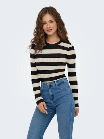 Pull-over 'ONLLOUISA' ONLY en noir : devant