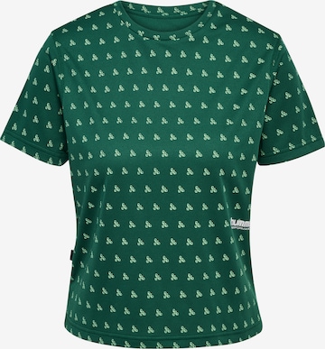 Hummel Functioneel shirt 'Pulse Workout' in Groen: voorkant