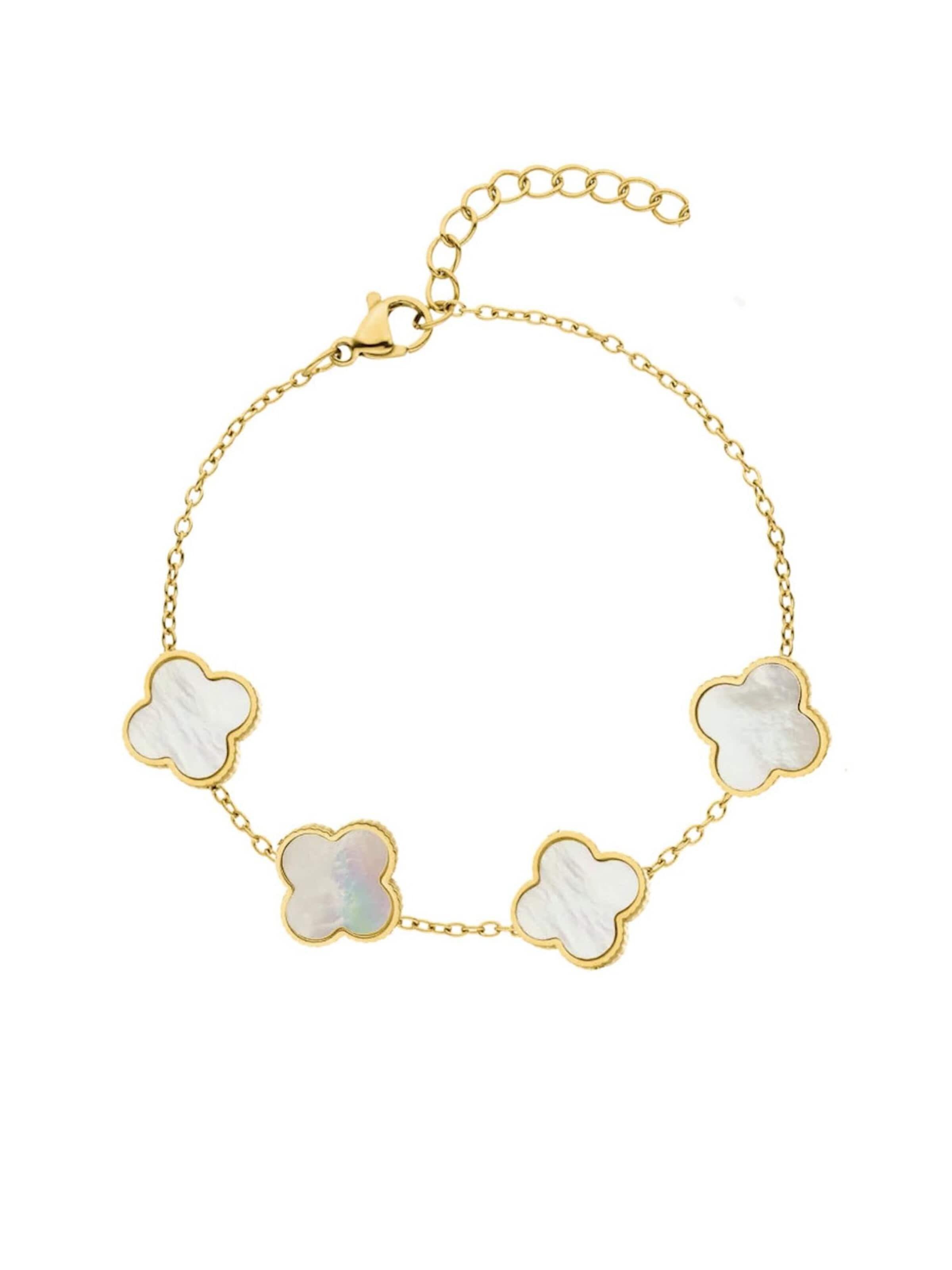 Cala Rose Armband‌‌‌‌‌‌‌‌ in Weiß: Vorderseite