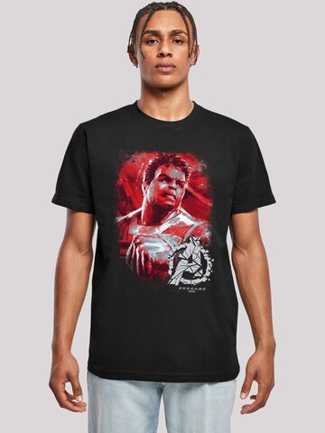 T-Shirt 'Marvel Avengers Endgame Hulk' F4NT4STIC en noir : devant