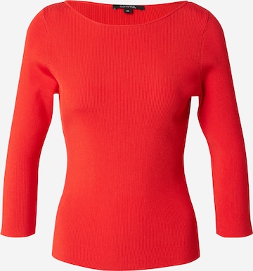 Pull-over COMMA en rouge : devant