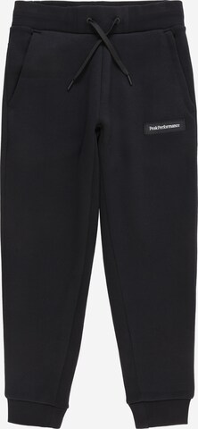 PEAK PERFORMANCE Tapered Broek in Zwart: voorkant