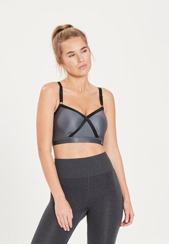 Athlecia Bralette Sports Bra 'Peony' in Grey: front