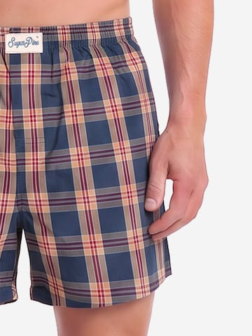 Boxers ' Mix Karos ' Sugar Pine en bleu