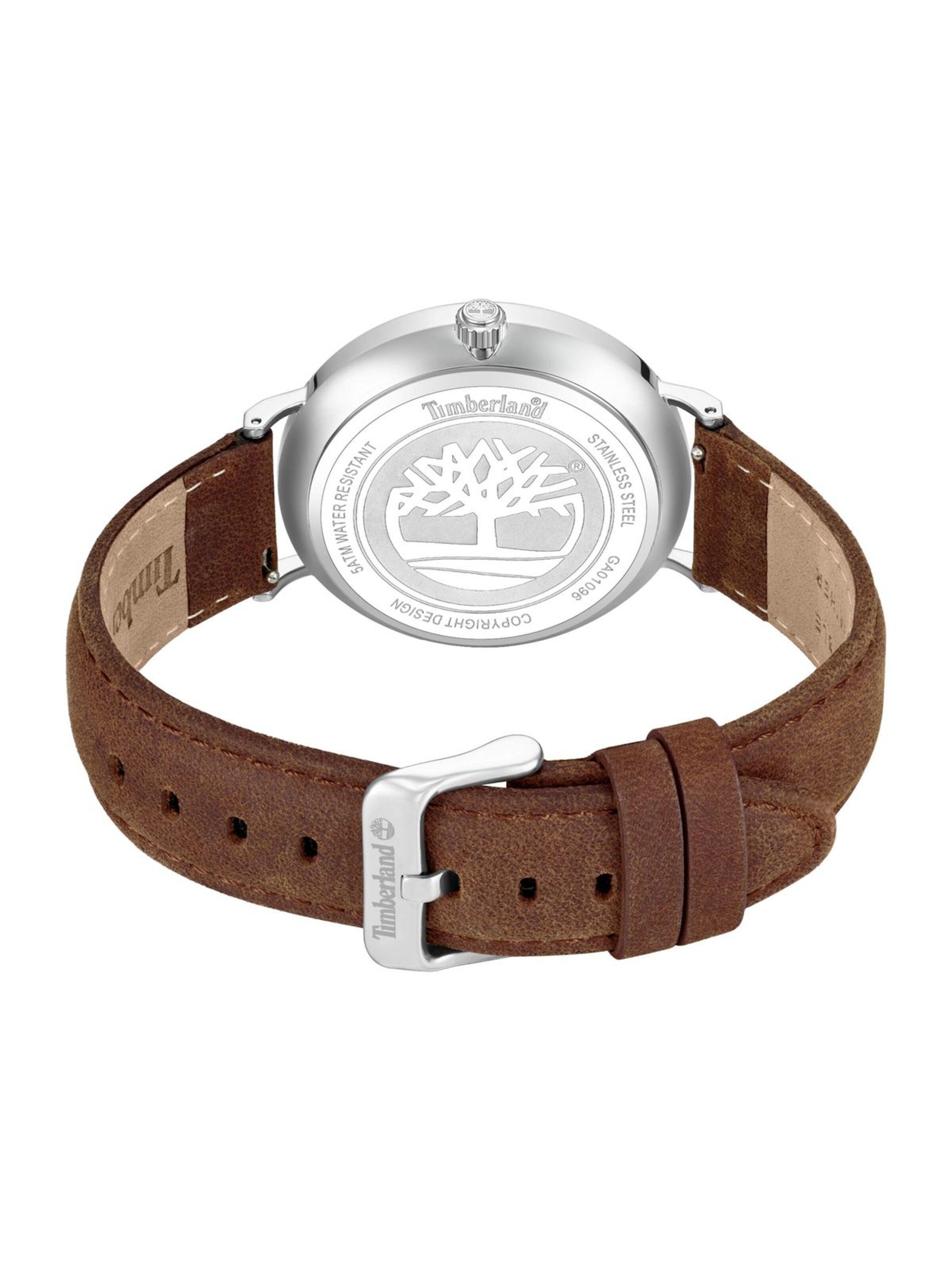 TIMBERLAND Analoog horloge 'Watch Rangley' in Bruin