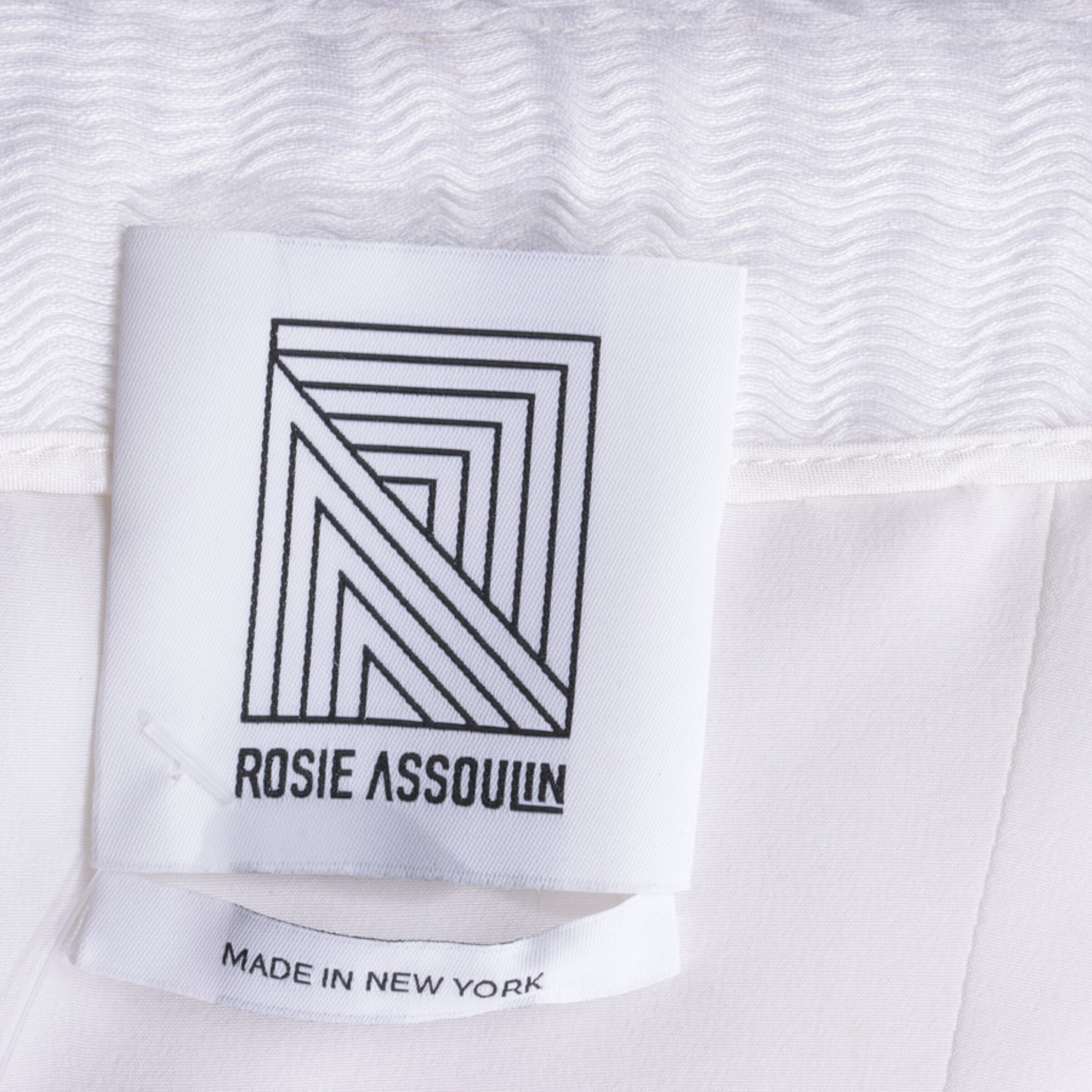 Rossie Assoulin Seidenbluse L in Weiß