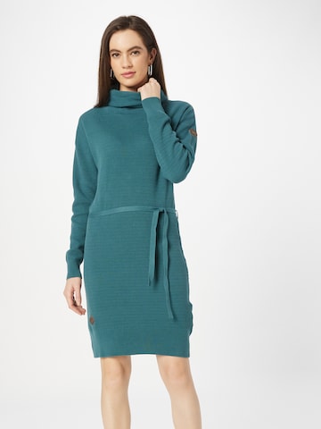 Ragwear Knitted dress 'BABETT' in Green: front