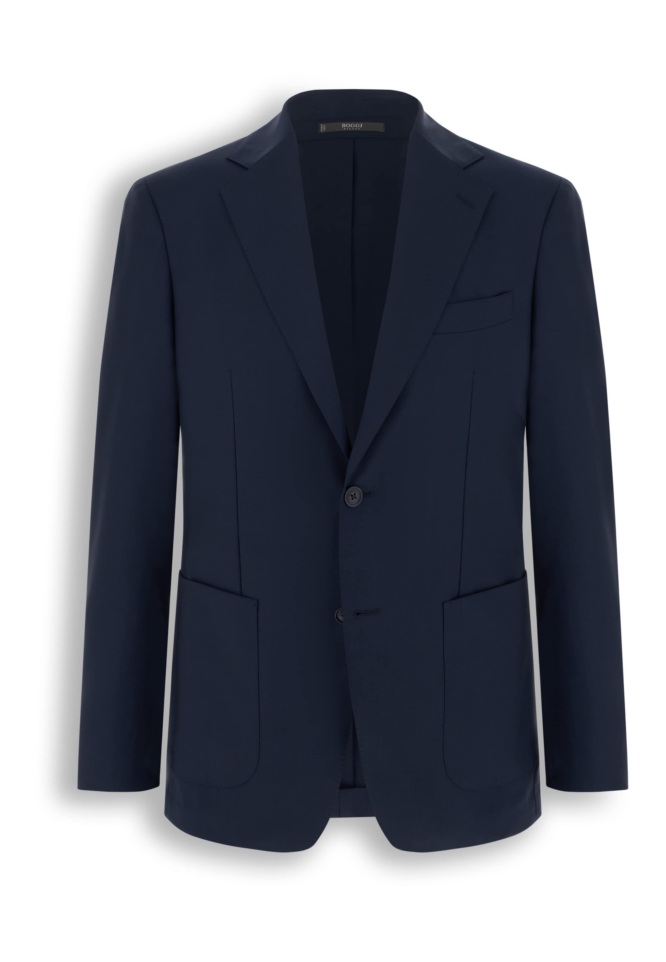 Boggi Milano Regular fit Business-colbert in Blauw: voorkant