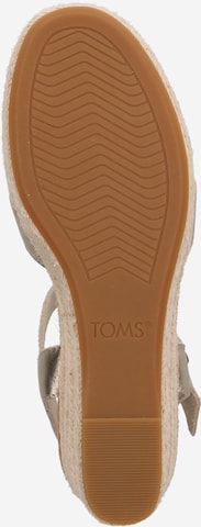 TOMS Sandály – zlatá
