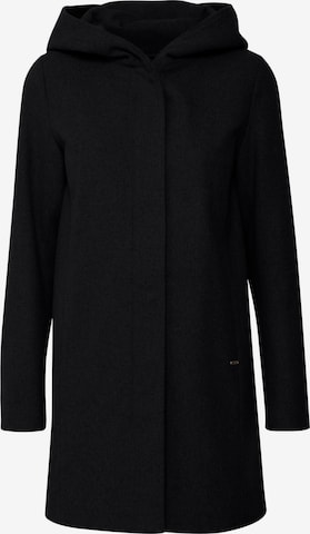 Oxmo Between-Seasons Coat 'Nelina' in Black: front