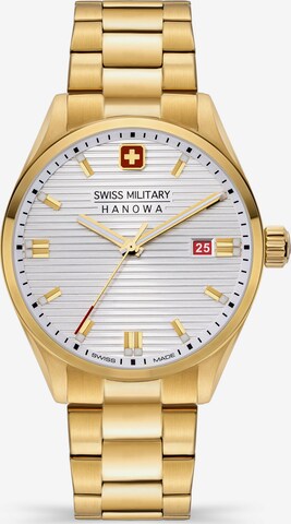 SWISS MILITARY HANOWA Analoog horloge 'ROADRUNNER' in Goud: voorkant