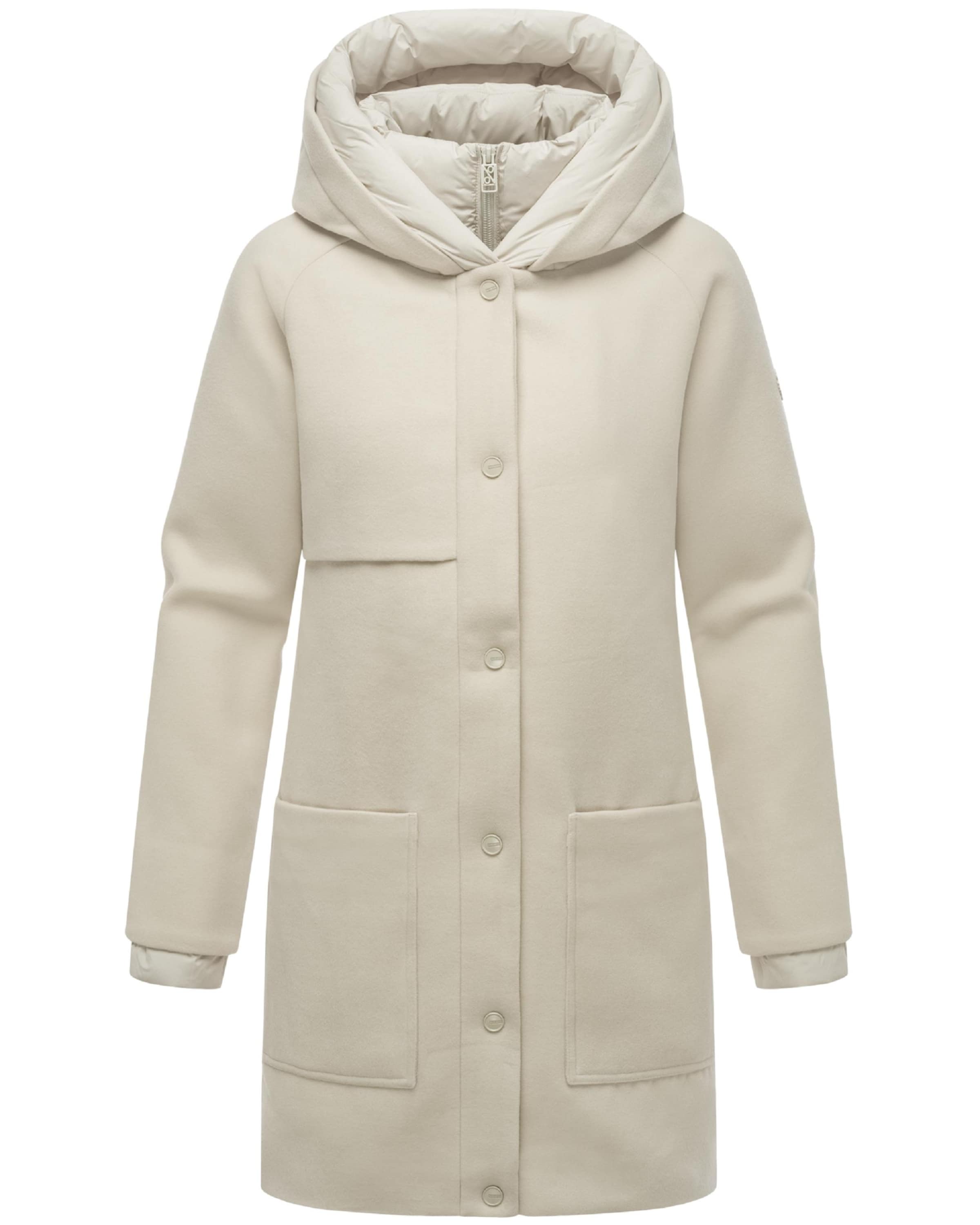 NAVAHOO Winter coat 'Flauschwunder 14' in Grey: front