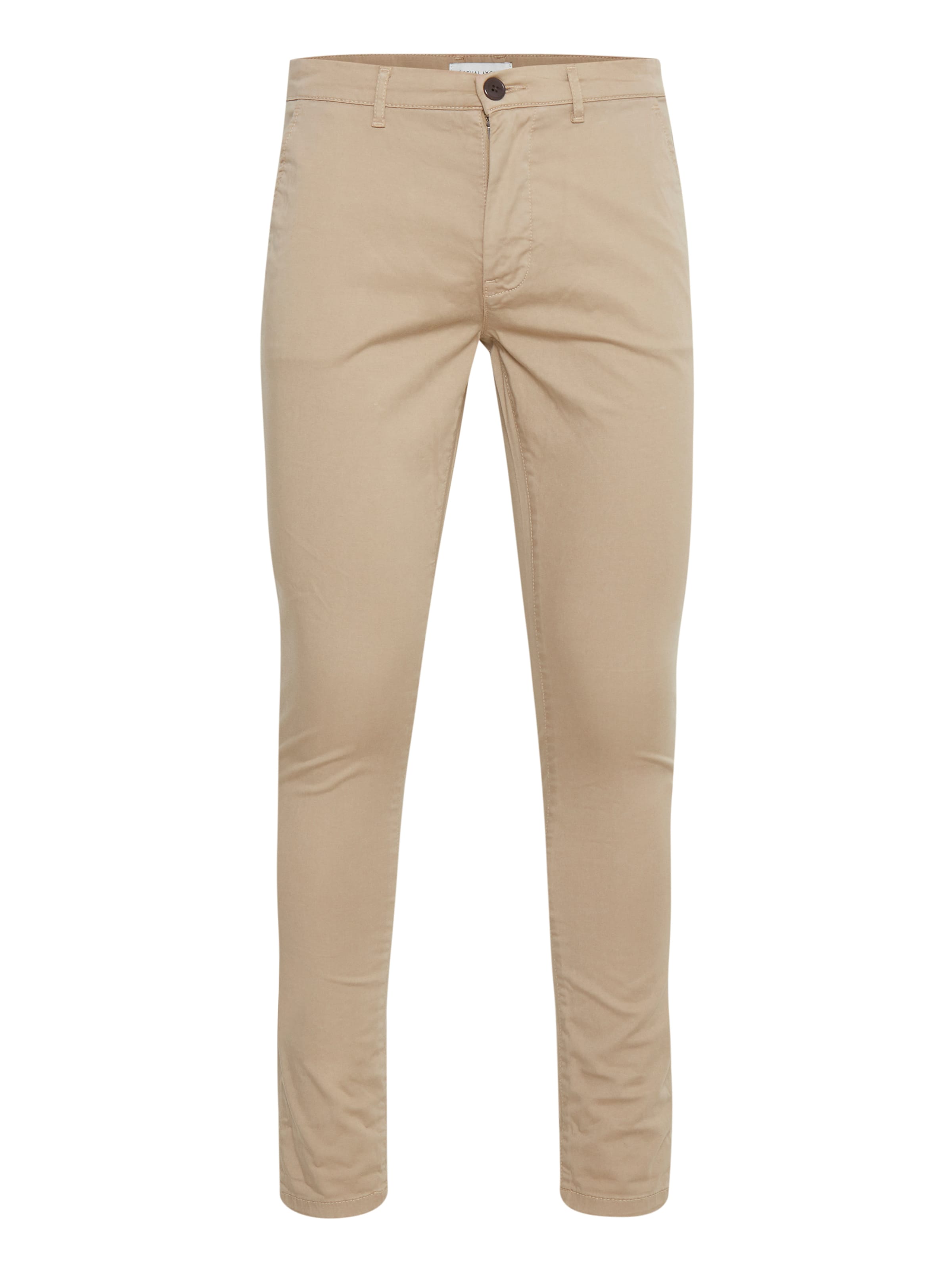 Casual Friday Slimfit Παντελόνι τσίνο 'Viggo' σε μπεζ: μπροστά
