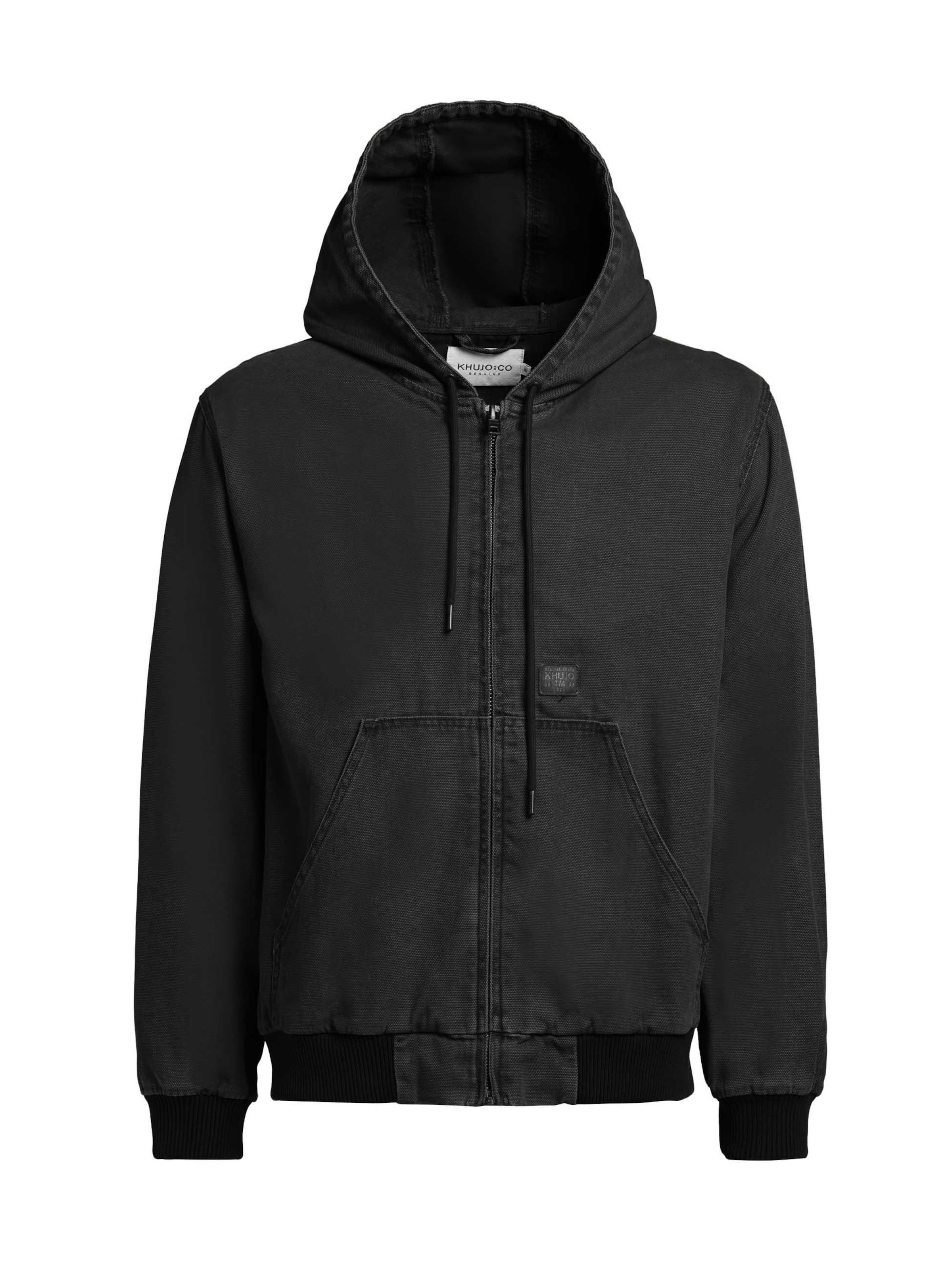 khujo Between-season jacket 'Rhiis' in Black: front