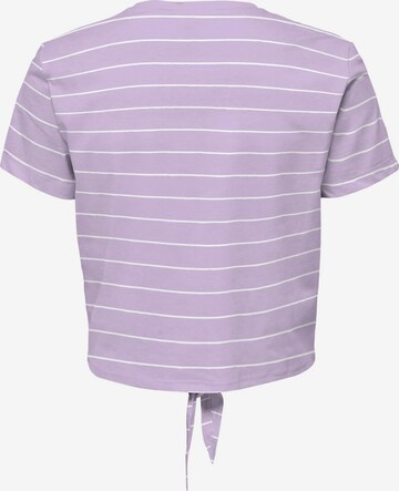 ONLY Koszulka 'MAY' w kolorze fioletowy