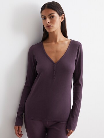 Marc O'Polo Slaapshirt ' Modern Move ' in Lila: voorkant