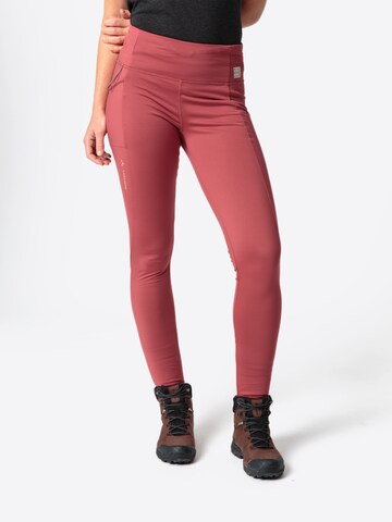 VAUDE Skinny Outdoorbroek 'Neyland' in Rood: voorkant