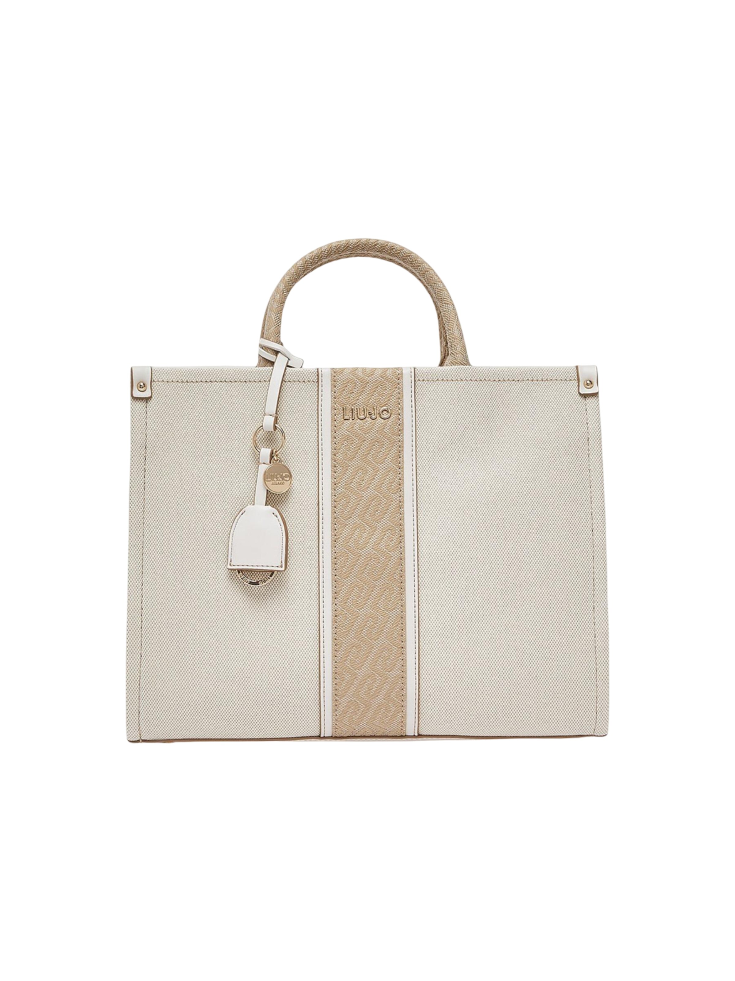Borsa a spalla 'M TOTE AA6206 T388A' di Liu Jo in beige: frontale