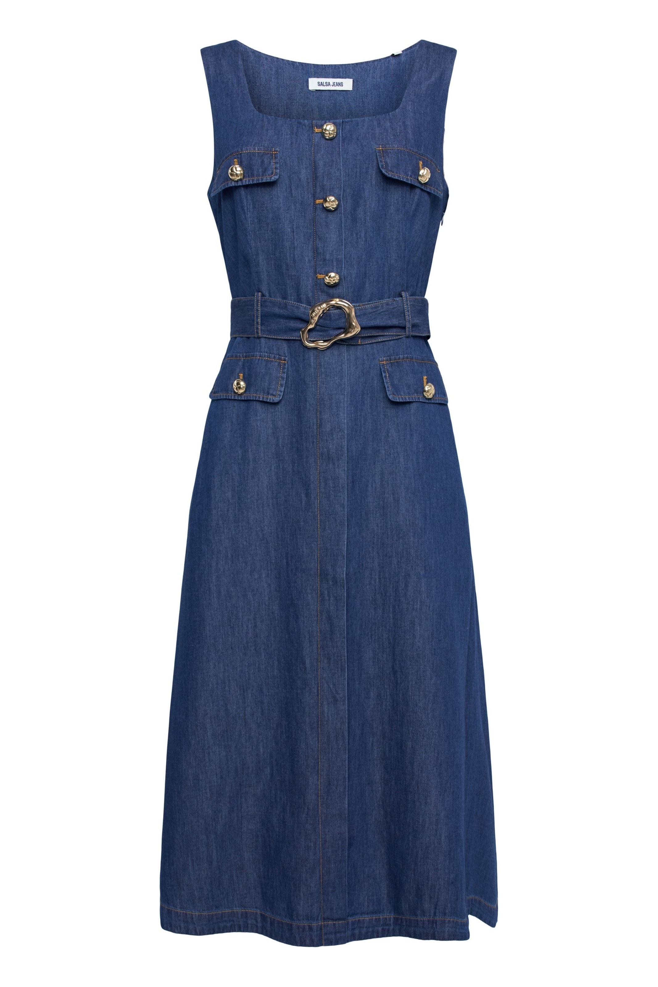 Salsa Jeans Dress in Blue: front