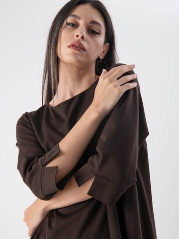 MND Blouse 'Soft Touch Edged' in Brown