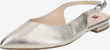 Högl Ballet Flats with Strap 'MONA' in Silver: front