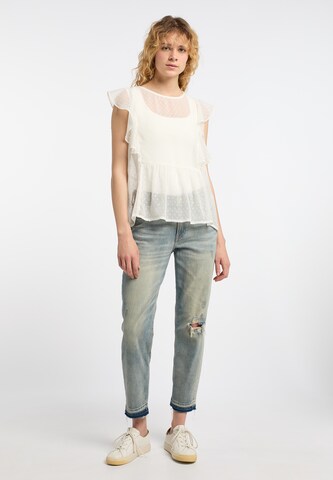 DreiMaster Vintage - Blusa en blanco