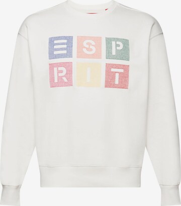 Sweat-shirt ESPRIT en blanc : devant