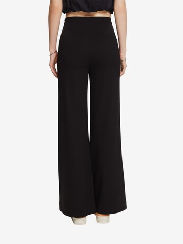 ESPRIT Wide Leg Hose in Schwarz