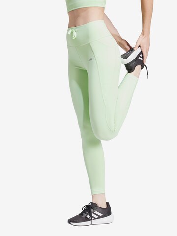 ADIDAS PERFORMANCE Skinny Fit Спортен панталон 'Essentials' в зелено