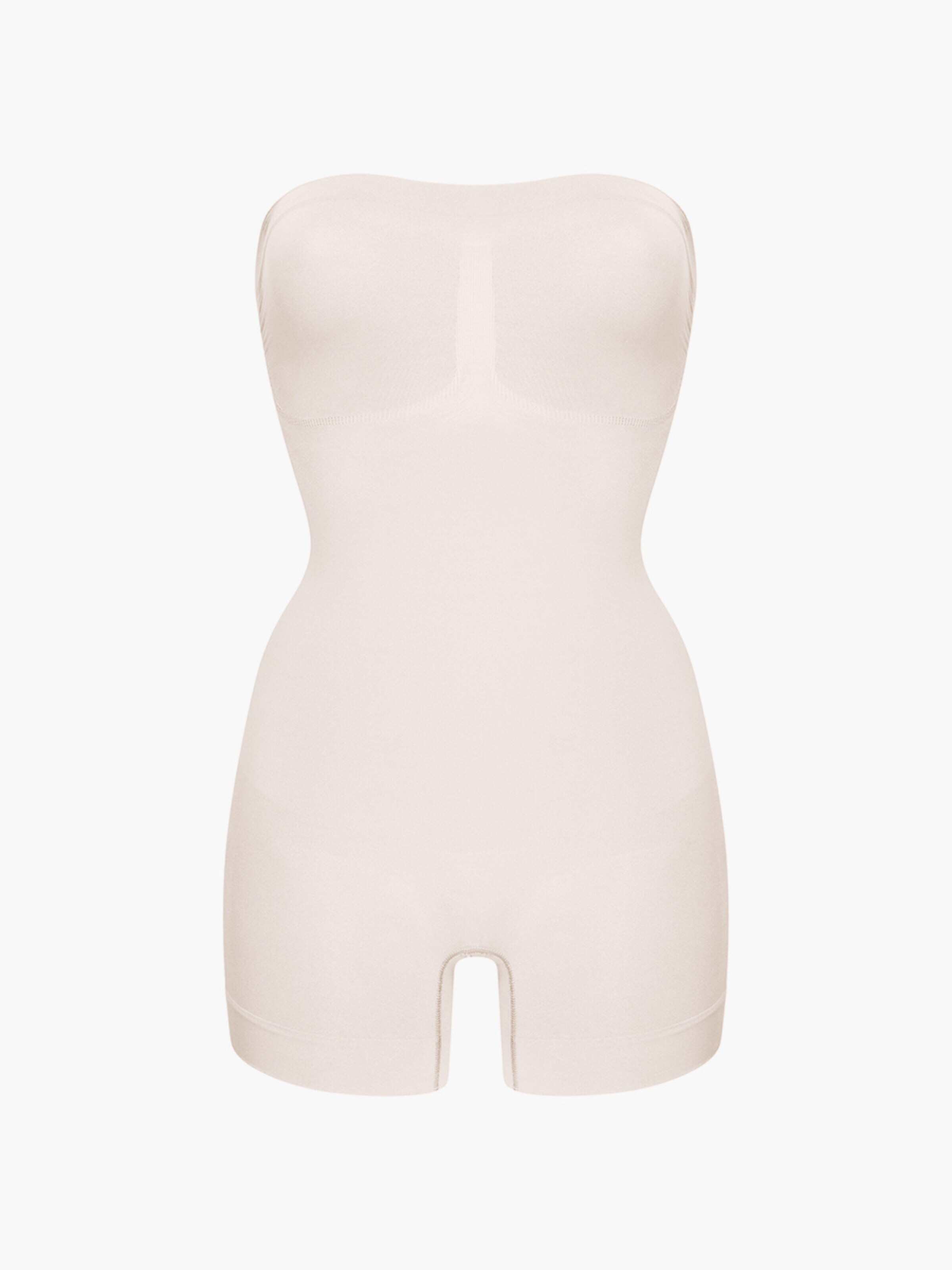 Body modelant 'Trägerloser Bodysuit Sculpting Shapewear mit Shorts' cfab (formerly creamy fabrics) en beige : devant
