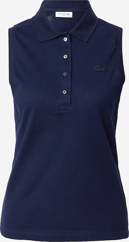 Haut LACOSTE en bleu : devant