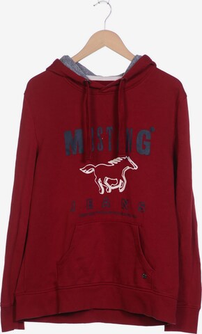 MUSTANG Sweatshirt & Zip-Up Hoodie in L in Red: front