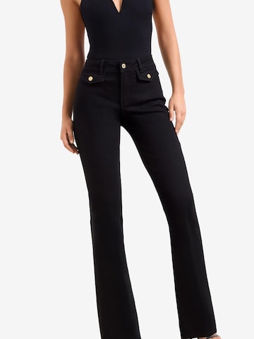 Lipsy Normální Džíny – černá: přední strana