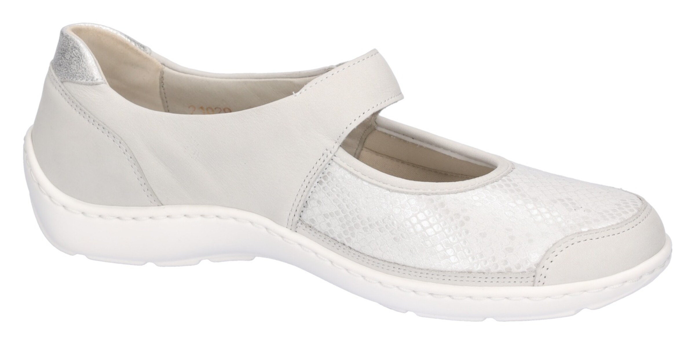 WALDLÄUFER Ballet Flats with Strap in White