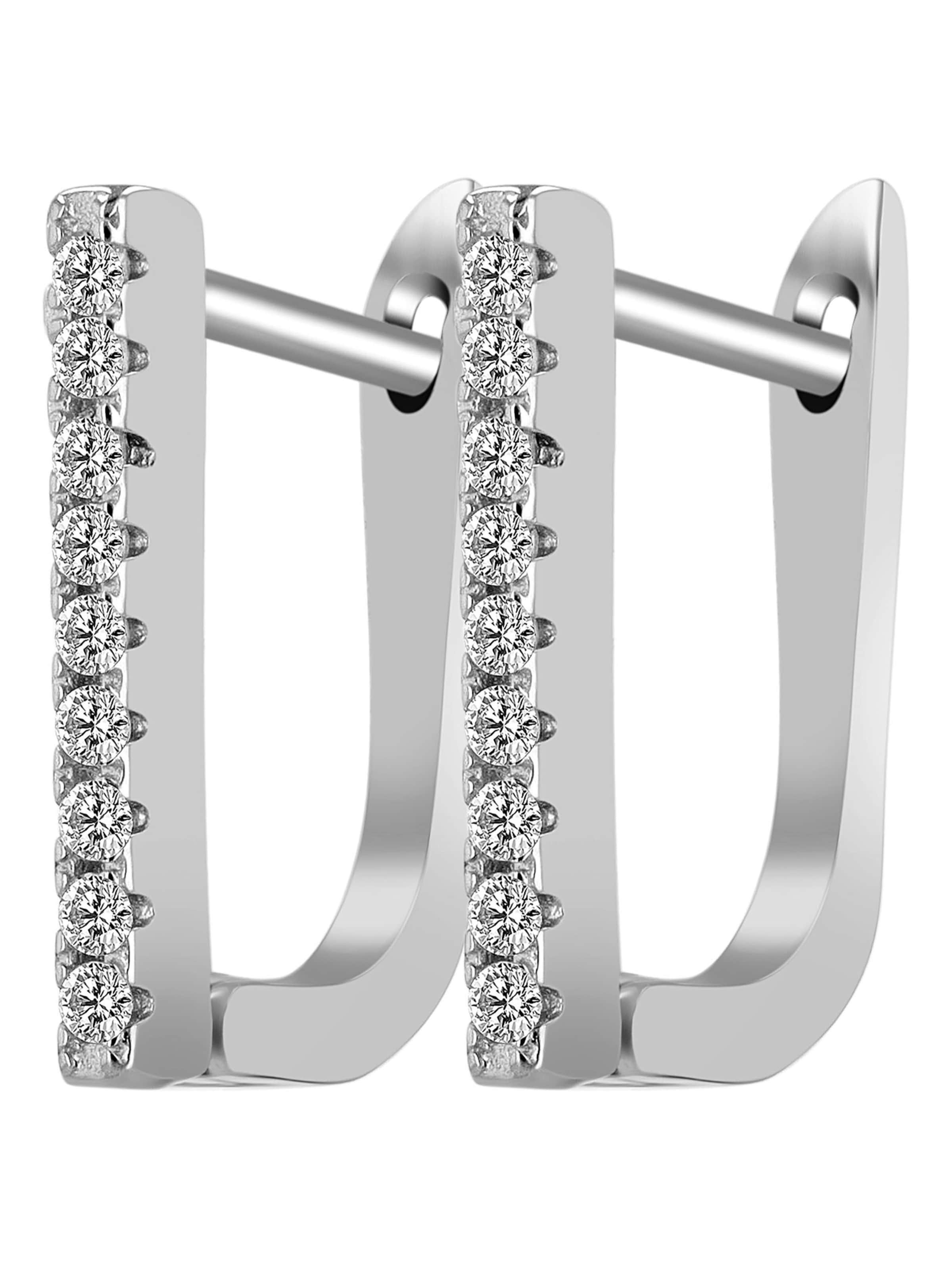Akzent Earrings 'Inkar, 925 Sterlingsilber, langlebig' in Silver