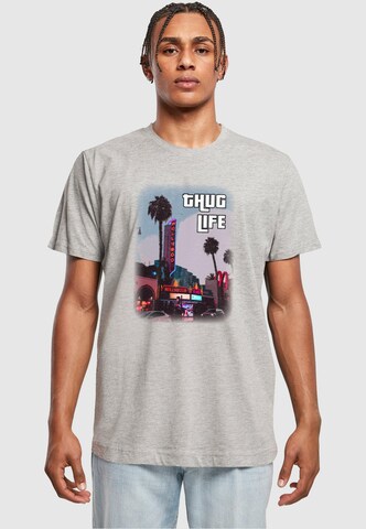 Merchcode Shirt  'Grand Thug Life' in Grau: Vorderseite