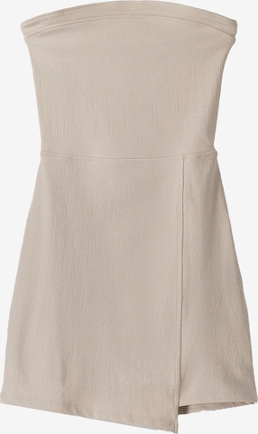 Robe Bershka en beige : devant