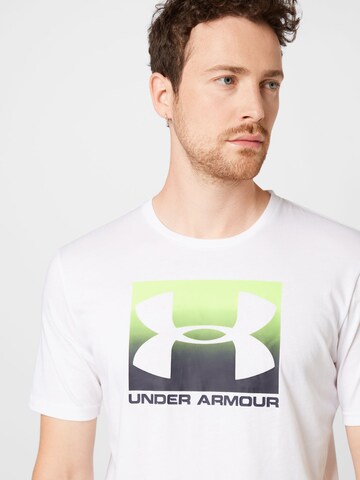 UNDER ARMOUR Funkcionalna majica | bela barva