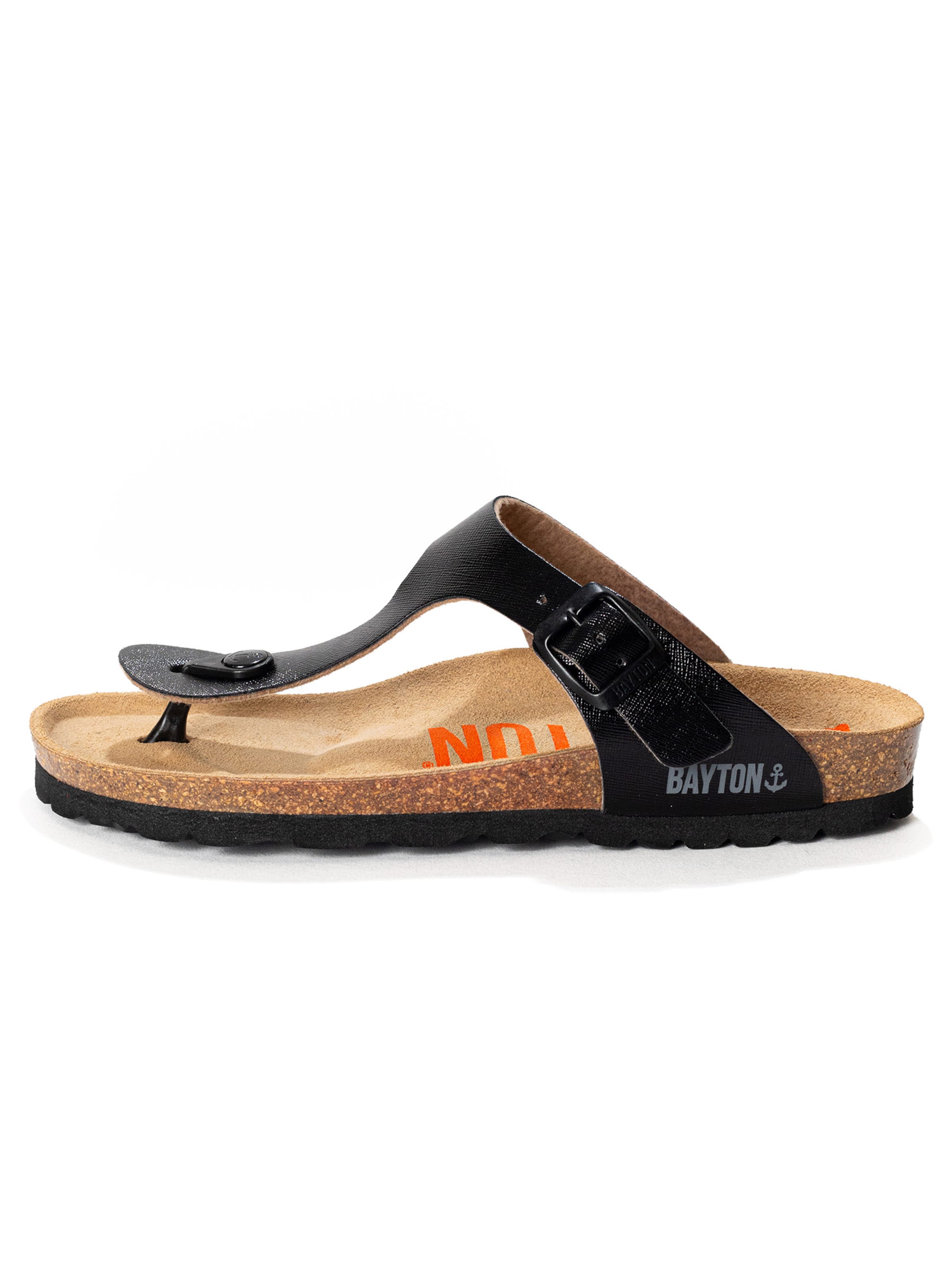 Bayton T-bar sandals 'MERCURE' in Black: front