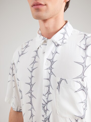 VANS Comfort fit Button Up Shirt 'VAN DOREN' in White