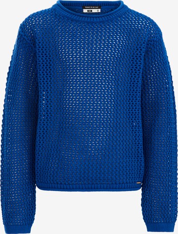 WE Fashion Sweater in Blue: front