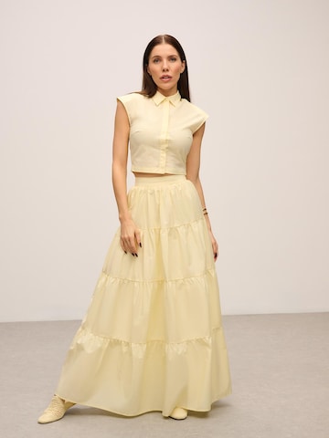 Chemisier ORIMEI by Victoria Swarovski en jaune