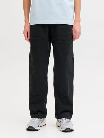Jack & Jones Junior Baggy Broek in Zwart: voorkant