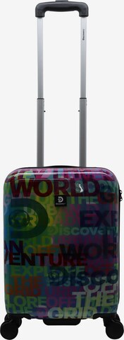 Discovery Suitcase 'EXPLORE THE WORLD' in Mixed colors: front