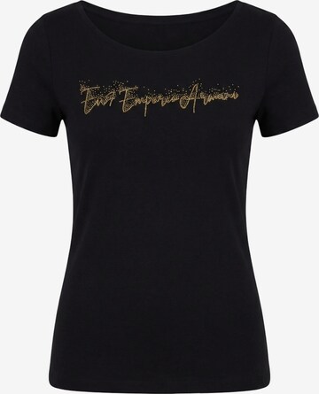 Maglietta di EA7 Emporio Armani in nero: frontale
