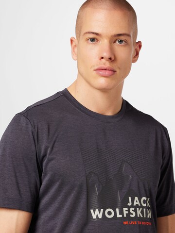 JACK WOLFSKIN Funkční tričko – šedá